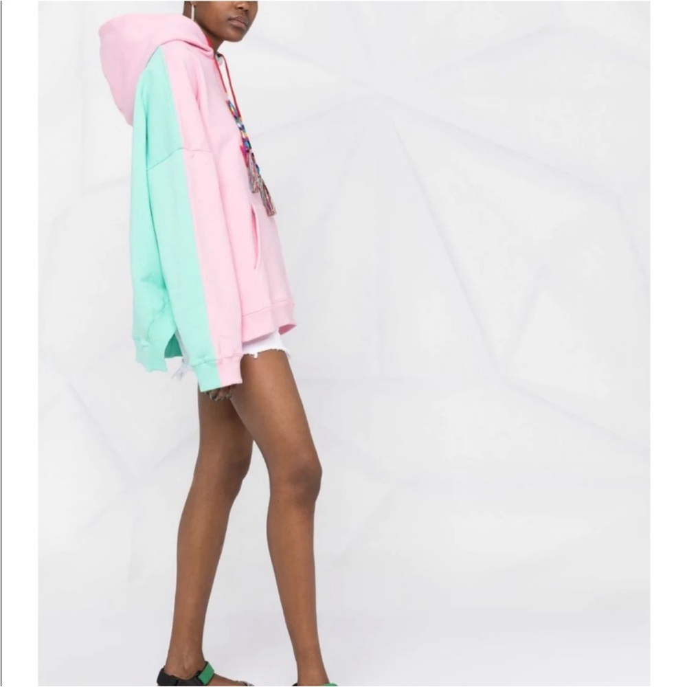 Authentic ETRO colour-block embroidered logo hoodie - Picture 4 of 16